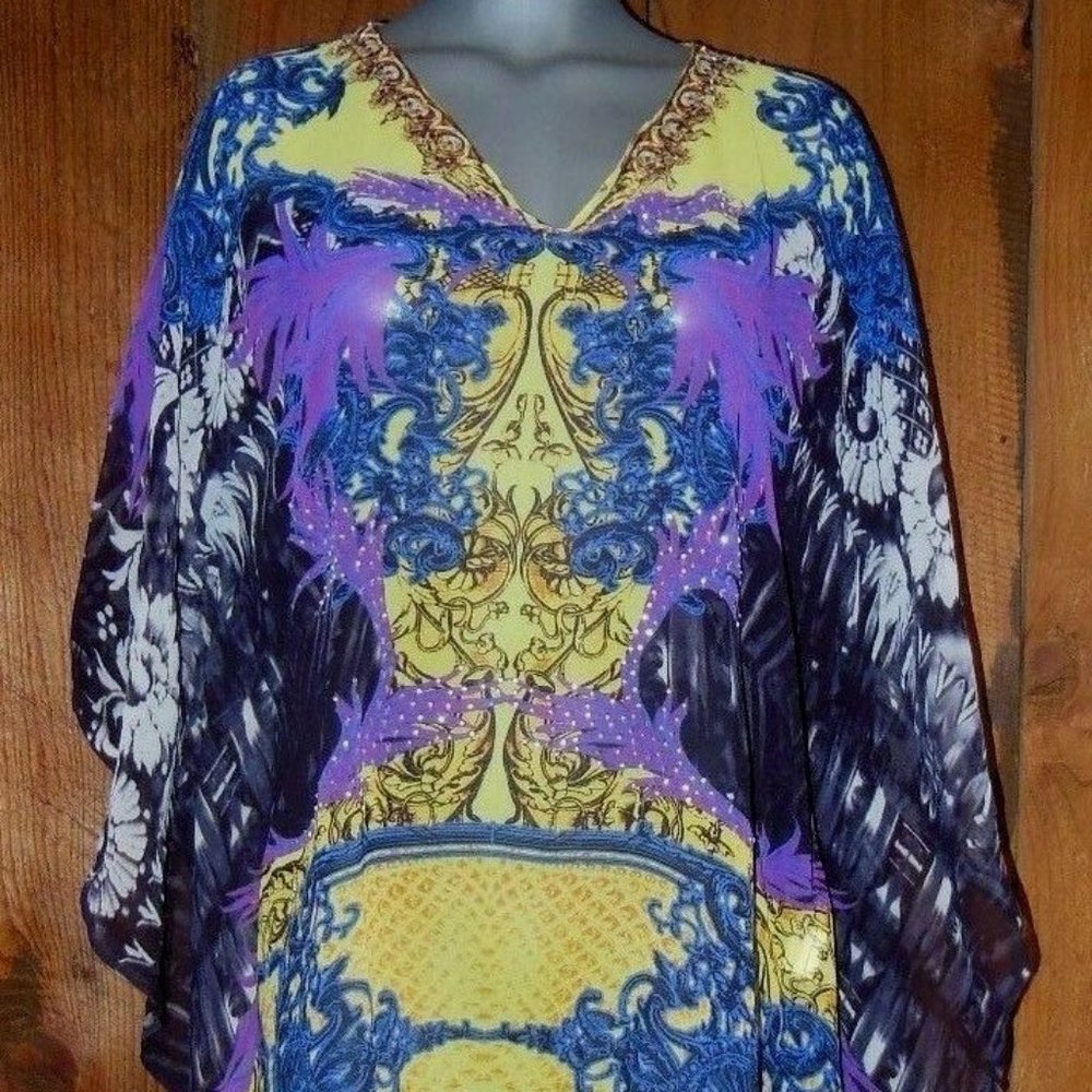 NWT JSQUAD BEACH COVER-UP TUNIC TOP LEOPARD S-XL CLEARANCE